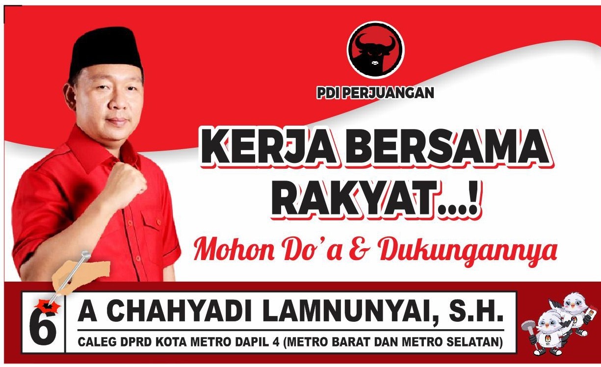 A Chahyadi Lamnumyai S.H Raup 6177 Suara Dipastikan Melenggang ke DPRD Kota Metro