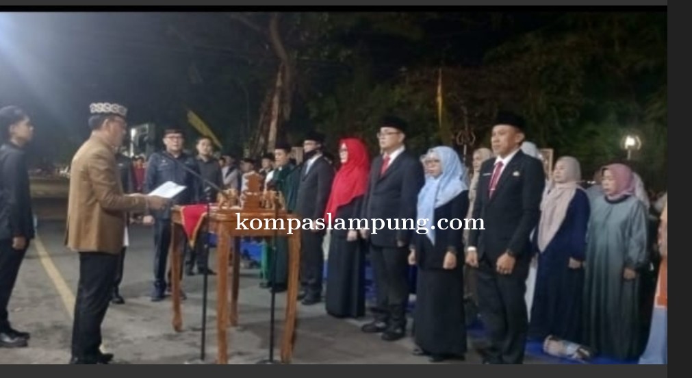 Malam 1 Suro Walikota Metro Lantik Pejabat Strategis
