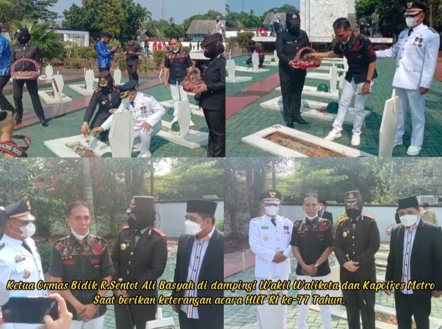 Peringati HUT RI Ke-77 Tahun : Ormas Bidik Mengenang Jasa Letkol Pur ABRI Almarhum R. Sastro Semedhi