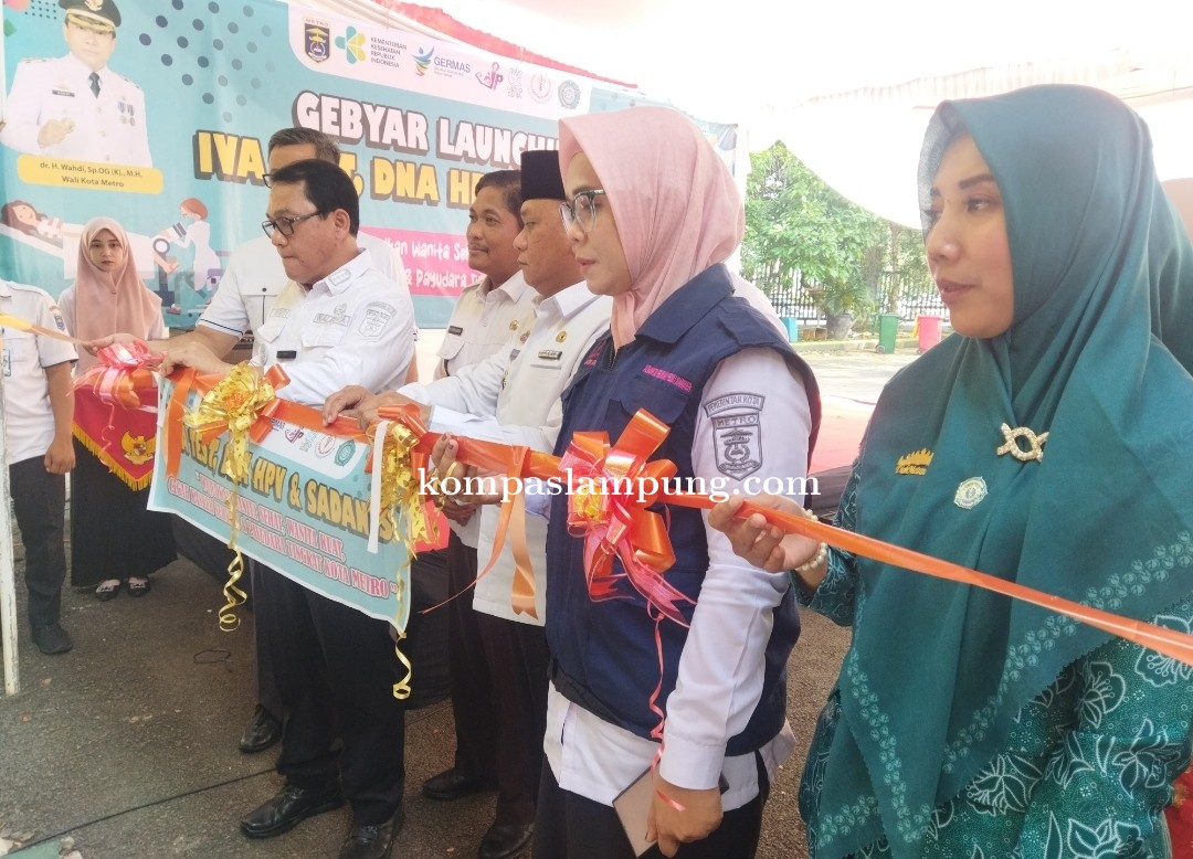 Pemkot Melalui Dinkes Metro Gelar Peresmian Pemeriksaan IVA Test, HPV DNA, dan Sadanis