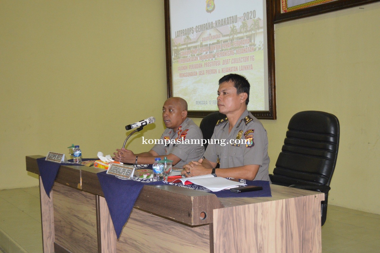 Polres Tulang Bawang Gelar Operasi Cempaka Krakatau 2020 
