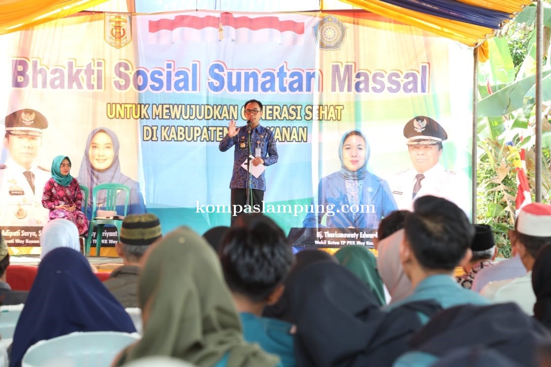 Bupati Way Kanan Buka Khitanan Massal Di Kampung Bengkulu Kecamatan Gunung Labuhan