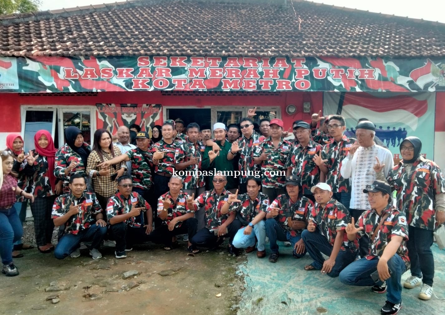 Penyegaran Anggotanya, Rusmansyah Pimpin Rapat Anggota Laskar Merah Putih Kota Metro