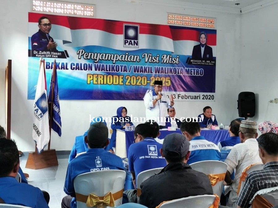 Visi Misi Andi Surya Partai PAN Tentang Gagasan Membangun Kota Metro