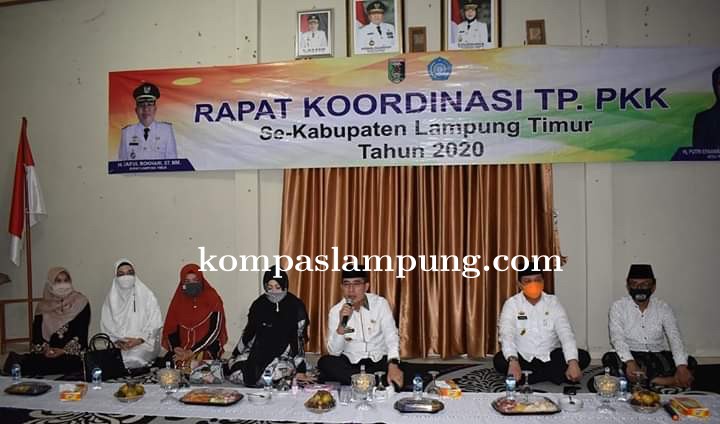 Pemkab Lamtim Adakan Rakor TP PKK Dan Halal Bihalal Sebagai Media Silaturahmi