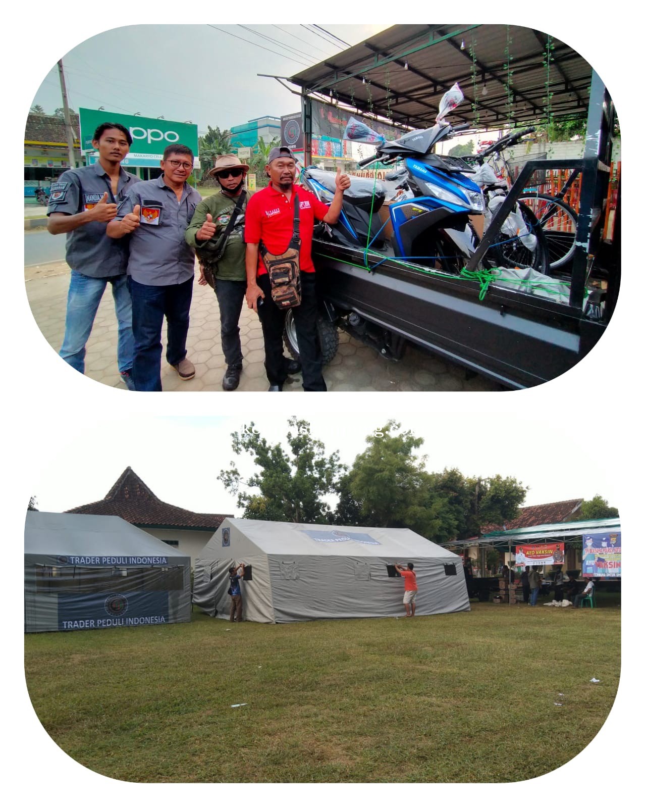 Polres, Trader Peduli Indonesia dan Kecamatan Metro Utara Gelar Vaksinasi Gratis Berhadiah Motor