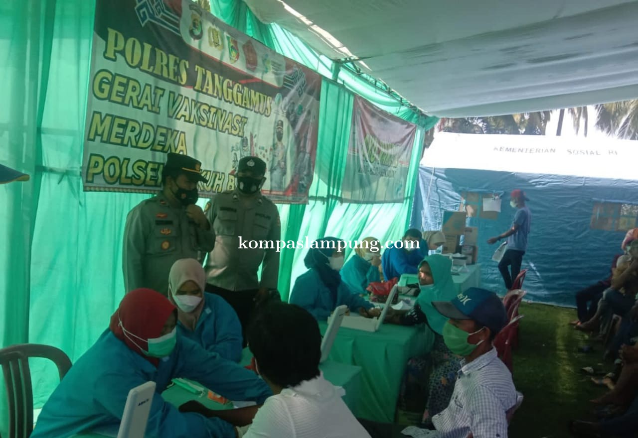 Polsek Cukuh Balak dan Tim Terpadu Buka Gebyar Vaksin, Seribu Lebih Dosis Disuntikan