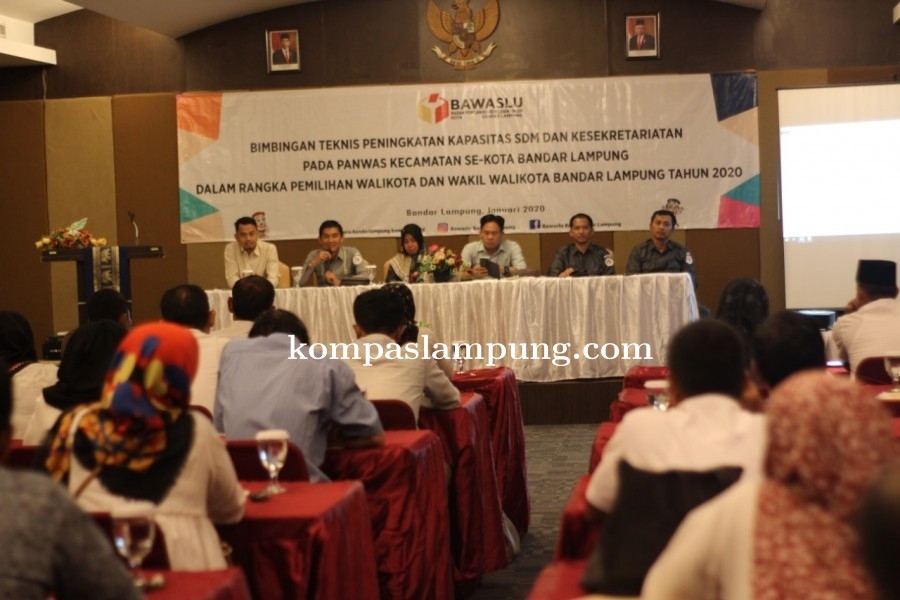 Panwascam Bandar Lampung Mengikuti Bimbingan Teknis Penguatan SDM