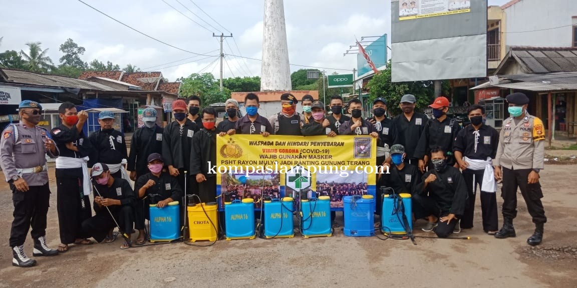 Lagi Lagi PSHT Rayon Mulya Jadi Gunung Terang Melakukan Aksi Kepedulian Covid-19