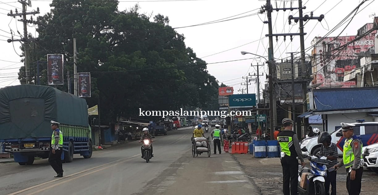 Satlantas Polres Tulang Bawang Gelar Razia Gakkum di Pasar Unit 2