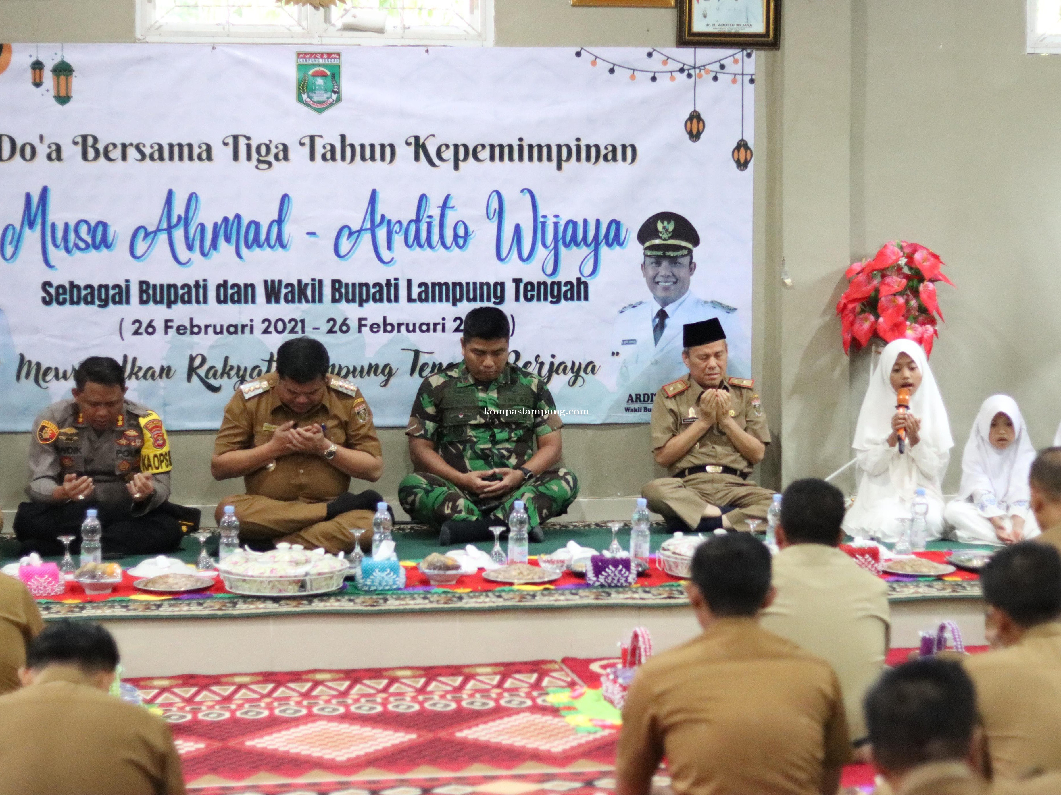 Tiga Tahun Kepemimpinan Musa Ahmad - Ardito Wijaya Menggelar Doa Bersama