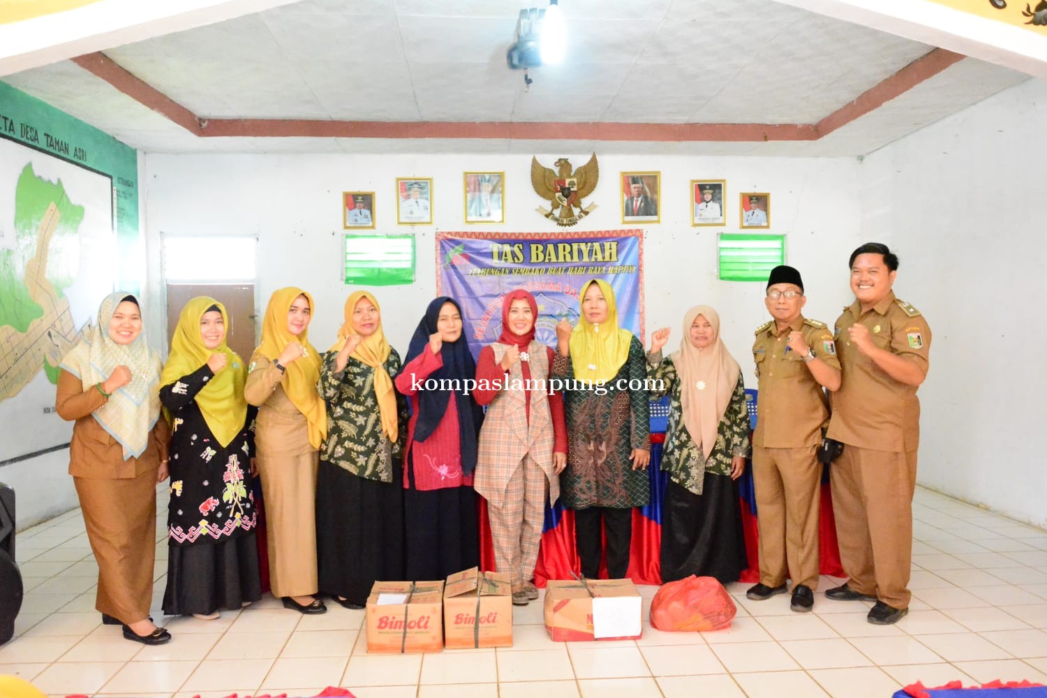 Yus Bariah Apresiasi Kader TP PKK Desa Taman Asri, Buka Program Tas Bariyah